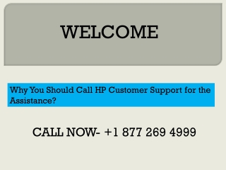 Why You Should Call HP Customer Support for the Assistance?