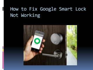 How to Fix Google Smart Lock Not Working