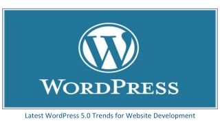 Wordpress 5.0 Trend