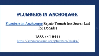 Plumbers in Anchorage Repair Trench less Sewer Last for Decades