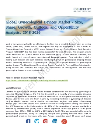 Gynecological Devices Market To Register High Demand Rate Worldwide: Top Manufactures