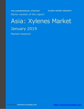 WMStrategy Demo Asia Xylenes Market January 2019