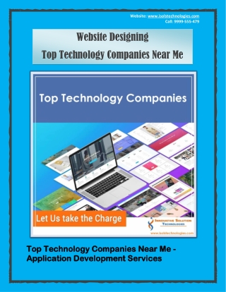 Top Technology Companies Near Me - Application Development Services