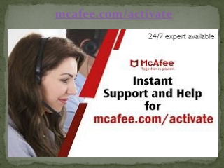 How to activate McAfee security via mcafee.com/activate