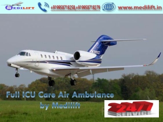 Medical Emergency Charter Air Ambulance Service in Bagdogra