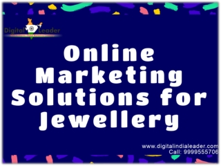 Online Marketing Solutions for Jewellery