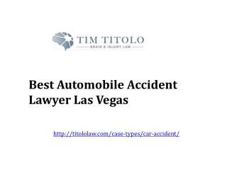 Best Automobile Accident Lawyer Las Vegas