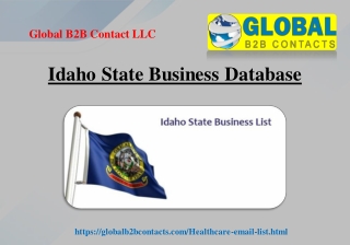 Idaho State Business Database