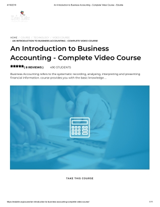 An Introduction to Business Accounting - Complete Video Course - Edukite