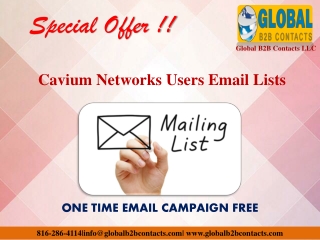 Cavium Networks Users Email Lists