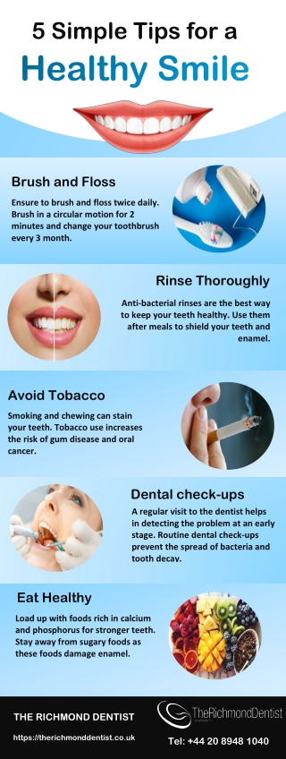 5 Simple Tips for a Healthy Smile