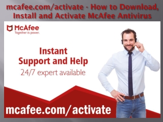 mcafee.com/activate - How to Download, Install and Activate McAfee Antivirus