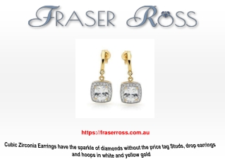 Cubic Zirconia Earrings - Fraser Ross Jewellery