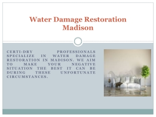 Water Damage Restoration Madison