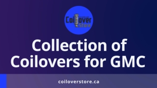 Coilovers for GMC in Canada at CoiloverStore