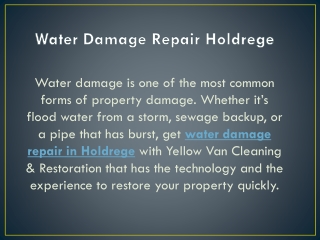 Water Damage Repair Holdrege