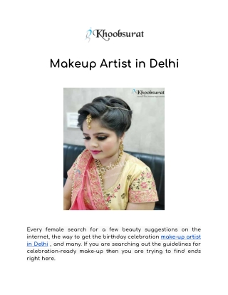 Makeup Artist in Delhi