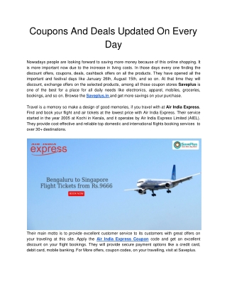 Coupons And Deals Updated On Every Day