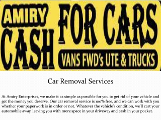 Car Removal Services