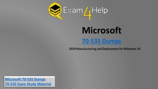 2019 70-735 Dumps - 70-735 Questions Answers - Exam4Help.com