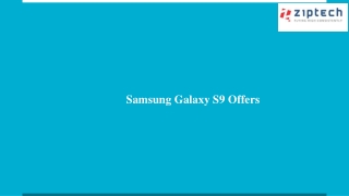 Samsung Galaxy S9 Offers