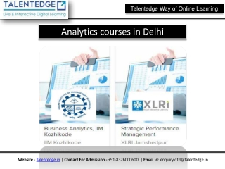 Analytics Courses in pune