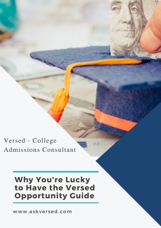 3 Reasons Why You're Lucky to Have the Versed Opportunity Guide