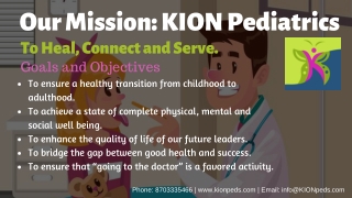 To Heal, Connect and Serve: KION Pediatrics