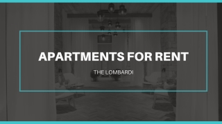 Apartments for Rent - The Lombardi