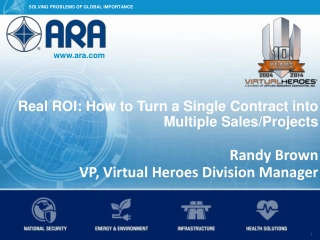 Randy Brown - Real ROI: How to Turn a Single Contract into Multiple Sales/Projects