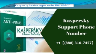 kaspersky Antivirus Support Number