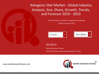 Ketogenic Diet Market Growth, SWOT Analysis, Trends & Forecast (2019 – 2023)