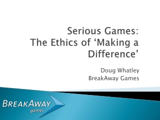 Doug Whatley - The Ethics of ‘Making a Difference’