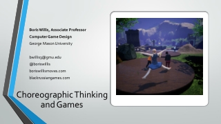 How Choreographic Thinking Can Improve Game Design