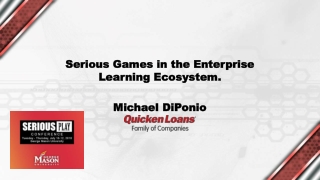 Serious Games in the Enterprise Learning Ecosystem