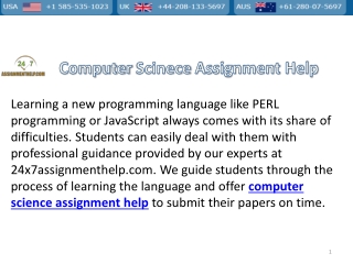 computer science assignment help