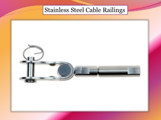 Stainless Steel Cable Railings