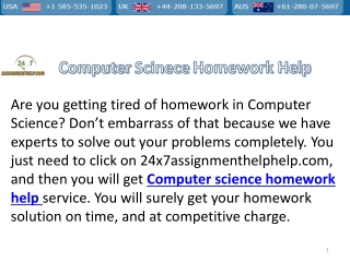 computer science homework help