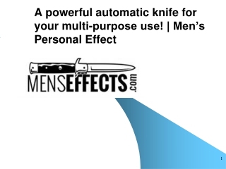 Powerful Automatic Knife for Your Multi-purpose Use