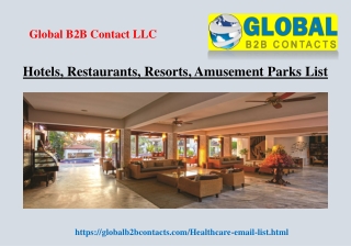 Hotels, Restaurants, Resorts, Amusement Parks List