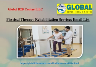 Physical Therapy Rehabilitation Services Email List
