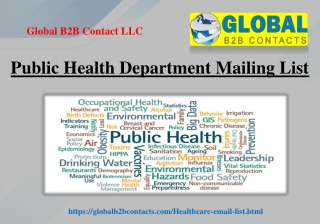 Public Health Department Mailing List