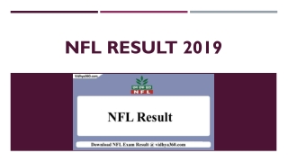 Check NFL Result 2019 For 44 Management Trainee Examination Here