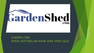 Outdoor Bike Shed, Storage Shed Online | Gardenshed.com