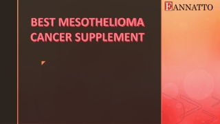 Best Mesothelioma Cancer Supplement