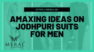 Amaxing Ideas on Jodhpuri Suits for Men