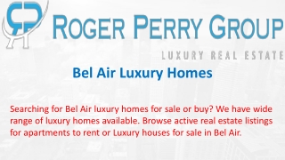 Bel Air Luxury Homes