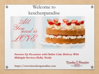 Buy Cakes Online in Delhi with Keuchen Paradise