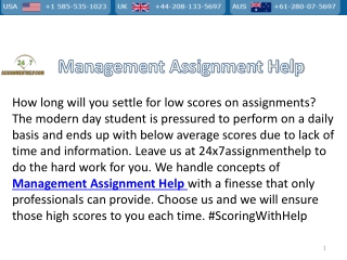 Management assignment help