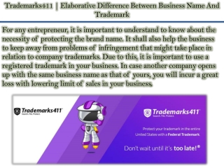 Trademarks411 | Elaborative Difference Between Business Name And Trademark